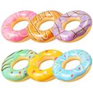 Pacote com 6 rosquinhas infláveis para piscina com anéis de 83 cm