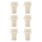 Pacote com 6 seladores de cone de borracha WOTOR Wine Vacuum Stoppers