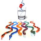 Pacote com 6 Snake Toys SENSORY4U Color Changing para crianças