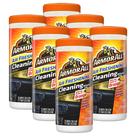 Pacote com 6 toalhetes de limpeza para carros Armor All, sem fiapos, laranja