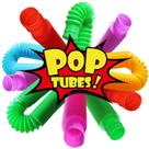 Pacote com 6 tubos pop Fidget Toy Novelty Place para crianças e adultos
