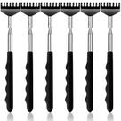 Pacote com 6 unidades portáteis de metal extensível Back Scratcher Yexixsr