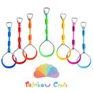 Pacote com 7 anéis Ninja Rainbow Craft para Backyard Ninja Warrior
