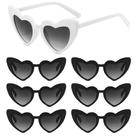 Pacote com 7 óculos de sol YooThink Love Heart Shape para despedida de solteira