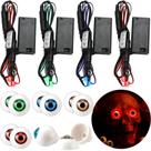 Pacote com 8 LED Glowing Eyes Lenwen de Halloween com controlador de efeitos Pacote com 8 LED Glowing Eyes Lenwen de Halloween com controlador de efeitos
