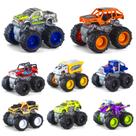 Pacote com 8 Monster Trucks BOKABOKA, tração nas 4 rodas, movido a fricção