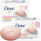 Pacote com 8 sabonetes Dove Pink Beauty Bar, 90g cada hidratante Pacote com 8 sabonetes Dove Pink Beauty Bar, 90g cada hidratante