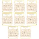 Pacote com 8 Scrunchies CEELGON Satin para dama de honra feminina Ivory