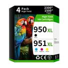 Pacote combinado de cartuchos de tinta Caelum 950XL/951XL (pacote com 4, BK, CMY)