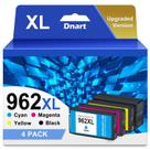 Pacote combinado de cartuchos de tinta DNART 962XL, substituição para HP