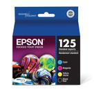 Pacote combinado de cartuchos de tinta EPSON 125 DuraBrite Ultra preto e colorido