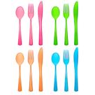 Pacote combinado de talheres Party Essentials Heavy-Duty 144 peças