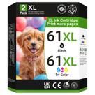 Pacote combinado de tinta de impressora Neiber 61XL para cartuchos de tinta HP 61