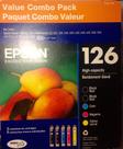 Pacote combinado de tinta para jato de tinta Epson 126 High Capacity Value