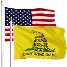 Pacote combinado: G128 Bandeira americana dos EUA 90x150cm e bandeira Gadsden Pacote combinado: G128 Bandeira americana dos EUA 90x150cm e bandeira Gadsden