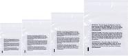 Pacote combinado Poly Bags 400 (100 de cada tamanho) com aviso de sufocação