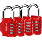 Pacote Combination Lock Puroma com 4 unidades para armário externo à prova d'água