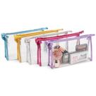 Pacote de 10 bolsas de cosméticos transparentes Glamlily para maquiagem e produtos de higiene pessoal