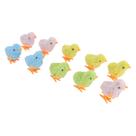 Pacote de 10 brinquedos Wind Up Chick Keenso de pelúcia e plástico