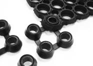 Pacote de 10 conectores Floortex Octomat para expansão de área Pacote de 10 conectores Floortex Octomat para expansão de área