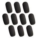 Pacote de 10 pára-brisas de espuma para microfone de fone de ouvido AKSONMN