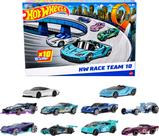 Pacote de 10 Toy Cars Hot Wheels com Corvette, Lamborghini e muito mais