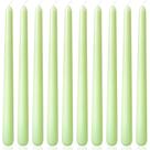 Pacote de 10 velas cônicas verdes claras Yiflyer, 25 cm, sem perfume Pacote de 10 velas cônicas verdes claras Yiflyer, 25 cm, sem perfume