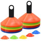 Pacote de 100 cones de disco FGBNM com bolsa de transporte e suporte para esportes