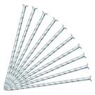Pacote de 100 estacas de jardim em aço galvanizado de 6"