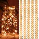 Pacote de 100 Fairy Lights ZGWJ, operado por bateria, 2 m de laranja