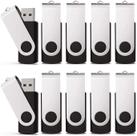 Pacote de 100 Memórias USB 2.0 de 4 GB Flash Drive KEXIN - Preto