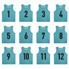 Pacote de 12 camisas de treino SHIJIXING para basquete, futebol e futebol Pacote de 12 camisas de treino SHIJIXING para basquete, futebol e futebol