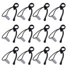 Pacote de 12 clipes de fundo e fundo Holder Mudder, preto