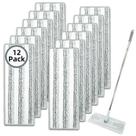 Pacote de 12 esfregões de microfibra compatíveis com JOYMOOP, Libman e Oshang Flat Mop
