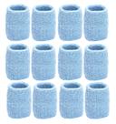 Pacote de 12 faixas de moletom Tourna em azul claro com 7,5 cm de espessura Pacote de 12 faixas de moletom Tourna em azul claro com 7,5 cm de espessura