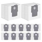 Pacote de 12 sacos de pó de 3,6 L para Roborock S8 Pro Ultra, S8+, S7 Max