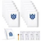 Pacote de 12 sacos de vácuo compatíveis com Miele GN com filtros Pacote de 12 sacos de vácuo compatíveis com Miele GN com filtros