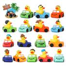 Pacote de 16 Rubber Duck XY-WQ para brinquedo de banho infantil Jeep Duck