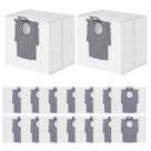 Pacote de 16 sacos de pó de 3,6 L para Roborock S8 Pro Ultra, S8+, S7 Max