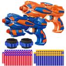 Pacote de 2 Blaster Guns POKONBOY com 60 recargas de dardos de espuma macia (6+)