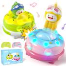 Pacote de 2 carros RC Bumper Car DEERC com luzes LED e música de mais de 6 anos Pacote de 2 carros RC Bumper Car DEERC com luzes LED e música de mais de 6 anos