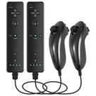 Pacote de 2 controles Wii Hiyuky com 2 Nunchucks para Wii/Wii U