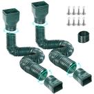 Pacote de 2 extensões Gutter Downspout Gutterlix Connectable