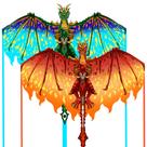Pacote de 2 Life Dragon Colorful Life Dragon da Kite Mint 130x84 cm