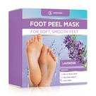 Pacote de 2 máscaras de peeling de pés DERMORA para pés secos e rachados com lavanda Pacote de 2 máscaras de peeling de pés DERMORA para pés secos e rachados com lavanda