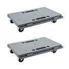 Pacote de 2 móveis Dolly Insdawn com capacidade de 227 kg e rodas