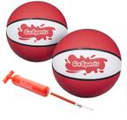 Pacote de 2 pacotes de basquete aquático GoSports, tamanho 3 e 6, para piscina