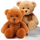 Pacote de 2 peluches de urso de pelúcia HyDren, 45 cm, fofinhos com laço