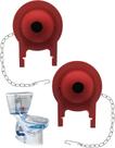 Pacote de 2 polegadas de reposição para toalete Flapper para Toto G-Max