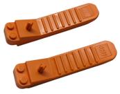 Pacote de 2 separadores de tijolos Lego Parts Classic com 2 laranjas 630